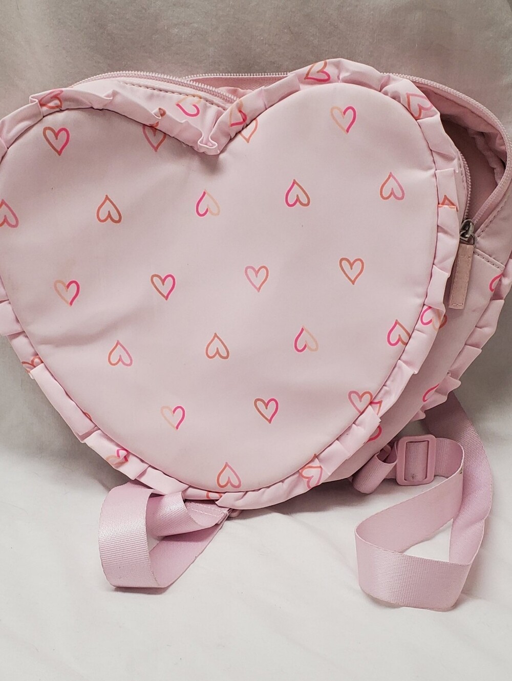NWT Cat & Jack Pink Heart-Shaped  Backpack